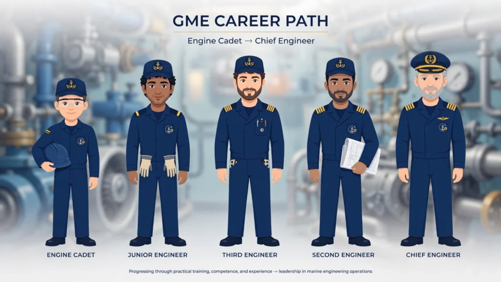 GME Career Path Progression: Engine Cadet to Chief Engineer 2027